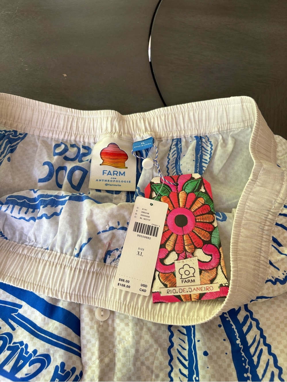 Farm Rio and Anthropologie Cotton Shorts size XL - Picture 7 of 7